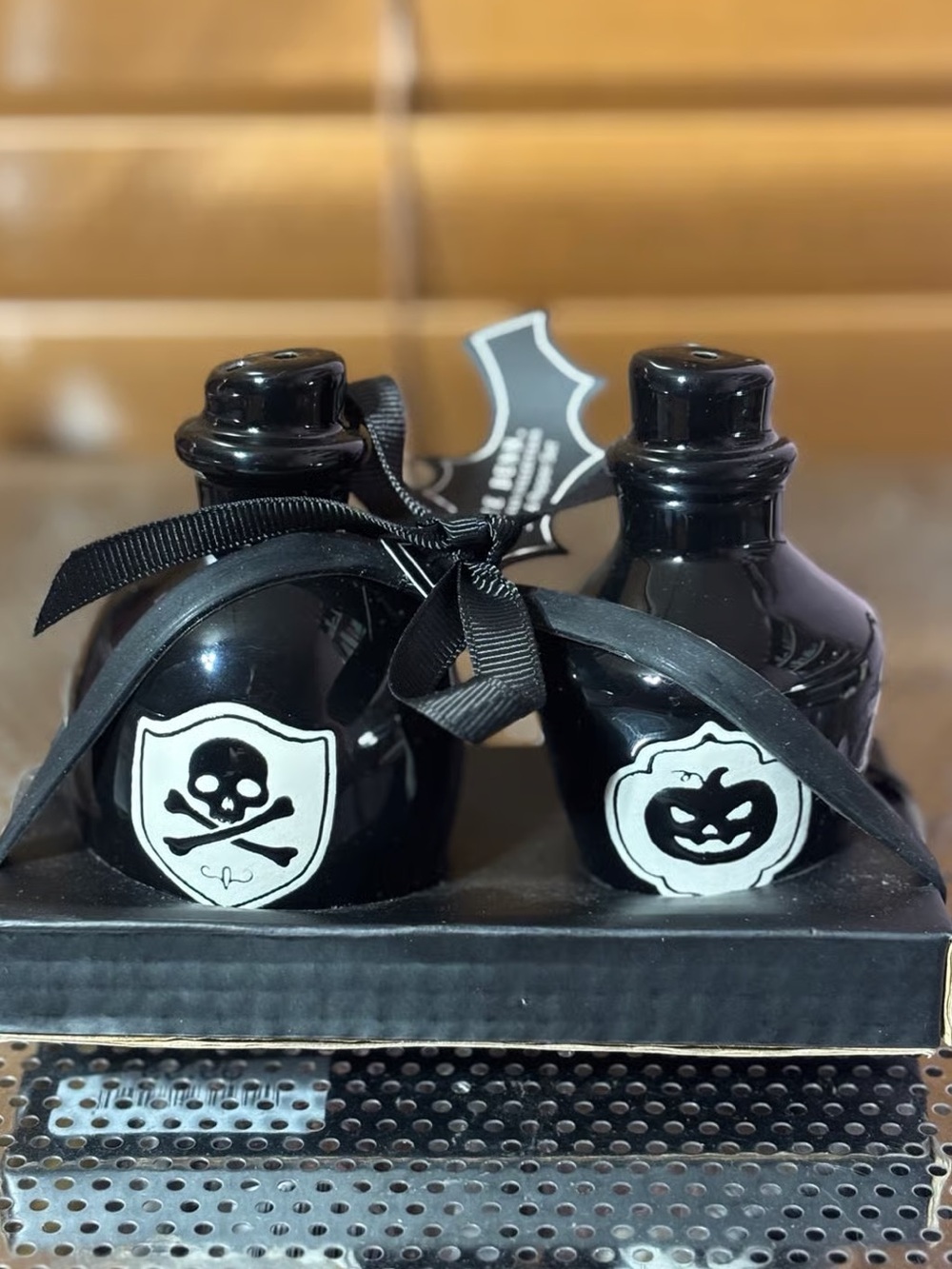 BWT Rae Dunn potion bottle salt and pepper shakers